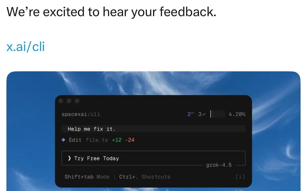 Grok 4.5 hits free X accounts — grab it before it's gated