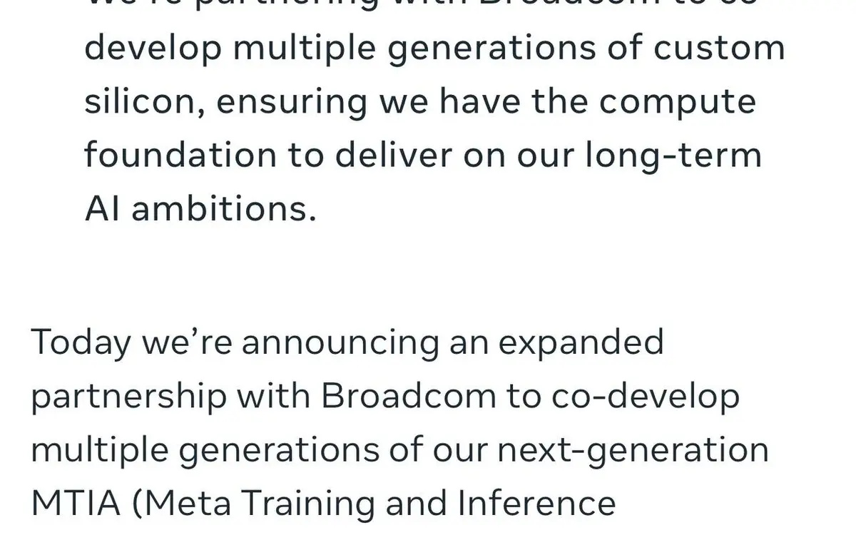 Meta locks in Broadcom for MTIA chips through 2029