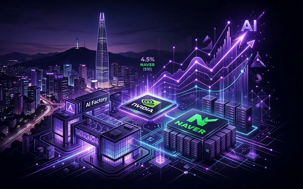 Nvidia buys 4.5% of Naver for $1B to build Korea's AI factory