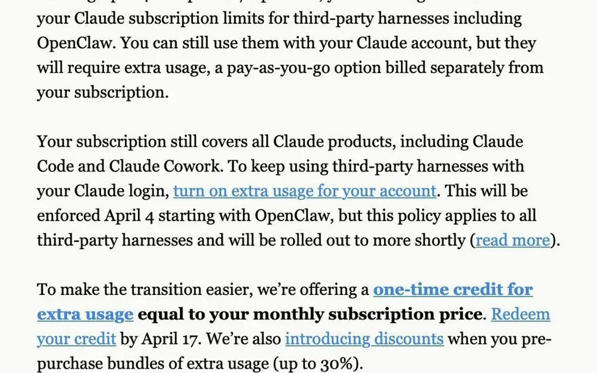 Anthropic Kills Third-Party Subscription Access — OpenClaw Is Out
