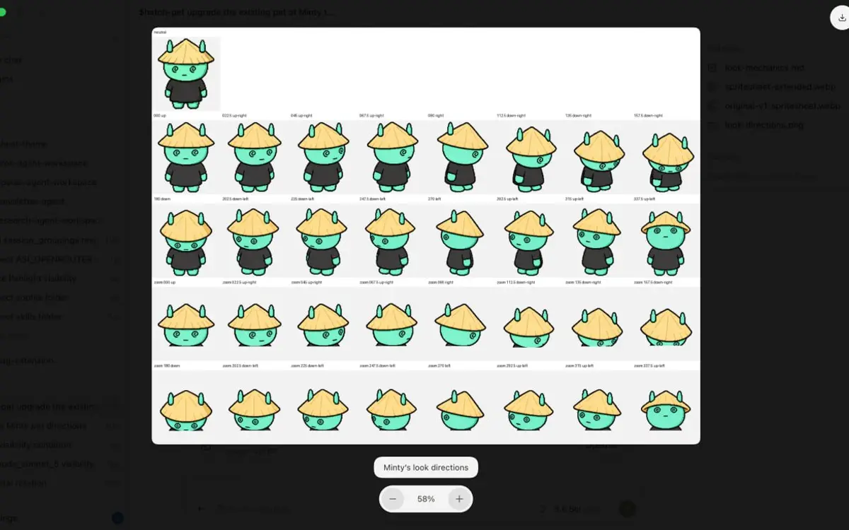 Codex Pets Get a Glow-Up — Minty Levels Up via Hatch Skill