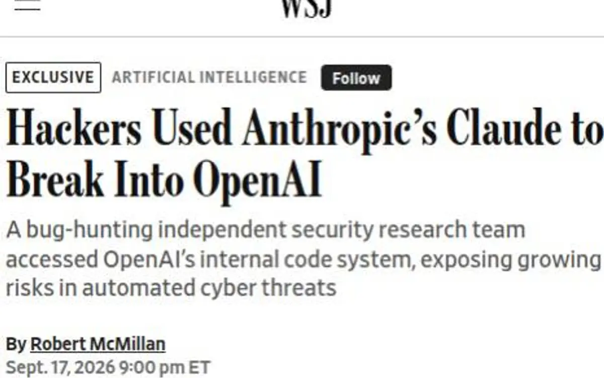 Researchers used Claude to break into OpenAI's code in 72 hours