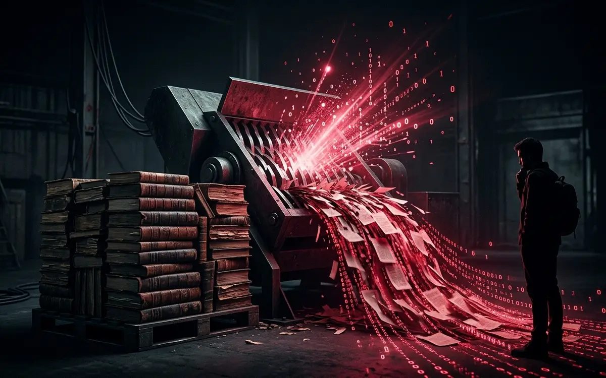 AI Firms Are Buying Rare Books by the Pallet — Then Shredding Them
